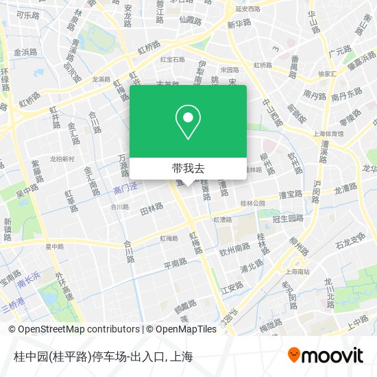 桂中园(桂平路)停车场-出入口地图