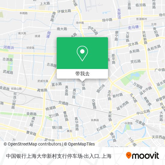 中国银行上海大华新村支行停车场-出入口地图