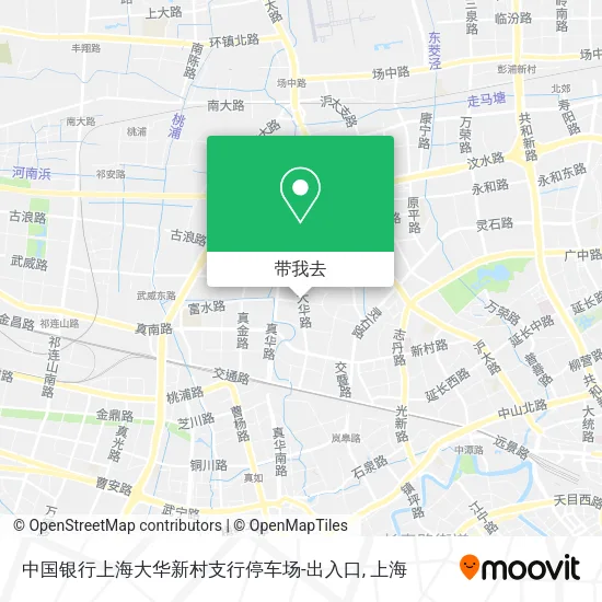 中国银行上海大华新村支行停车场-出入口地图
