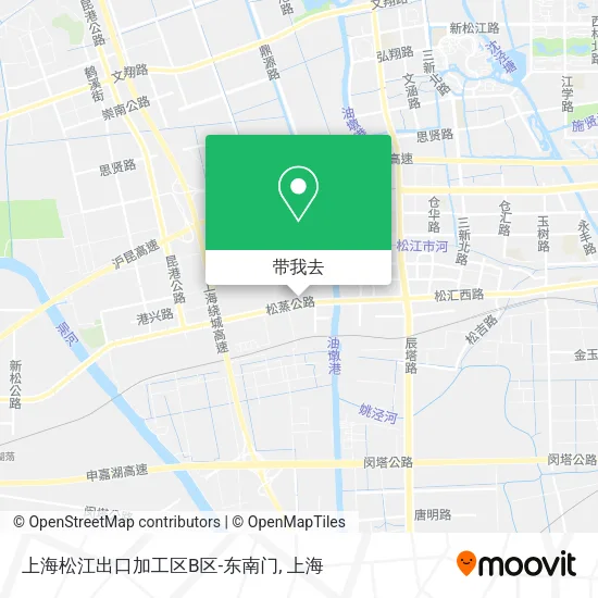 上海松江出口加工区B区-东南门地图