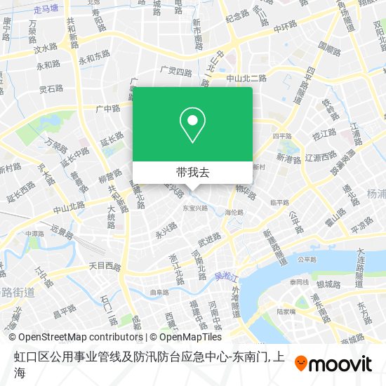 虹口区公用事业管线及防汛防台应急中心-东南门地图