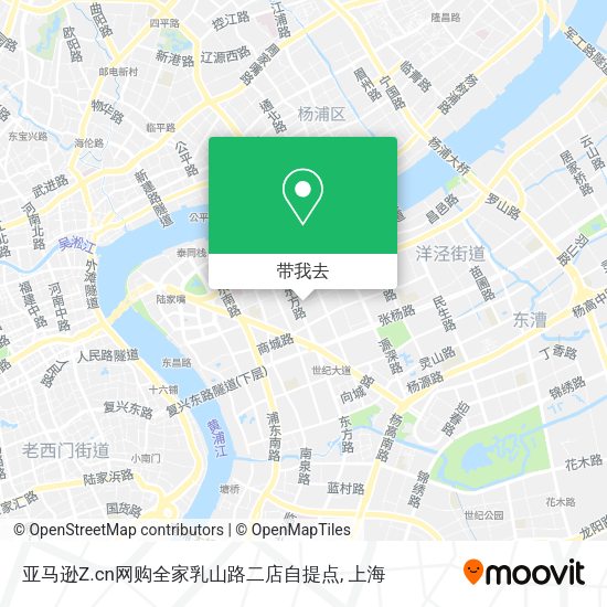 亚马逊Z.cn网购全家乳山路二店自提点地图