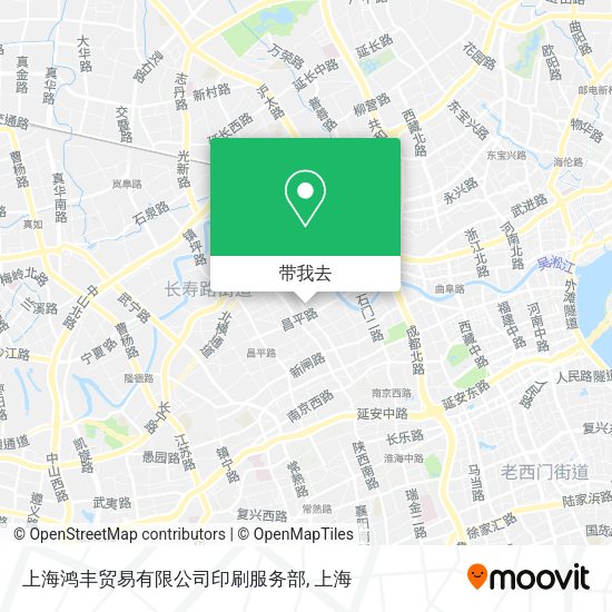 上海鸿丰贸易有限公司印刷服务部地图