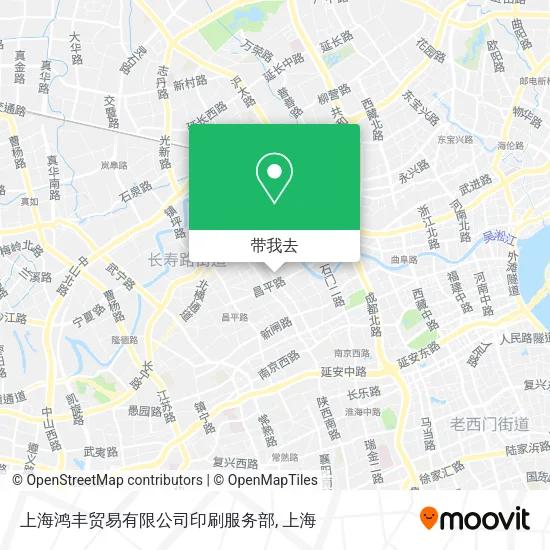 上海鸿丰贸易有限公司印刷服务部地图