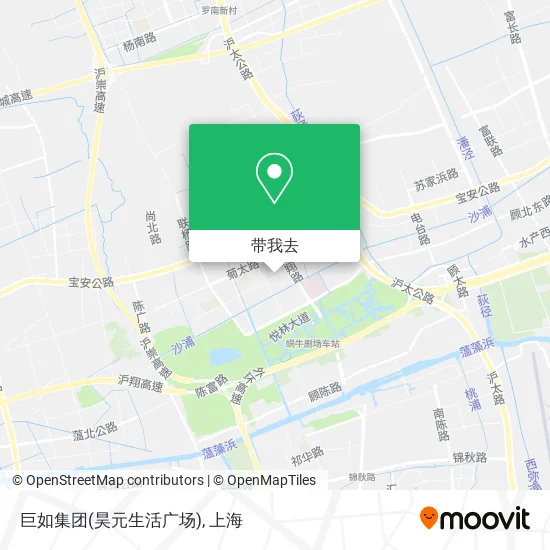 巨如集团(昊元生活广场)地图