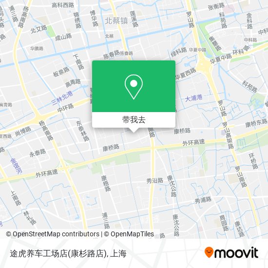途虎养车工场店(康杉路店)地图