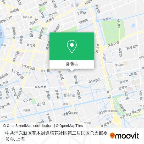 中共浦东新区花木街道培花社区第二居民区总支部委员会地图