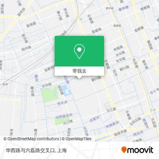 华西路与六磊路交叉口地图