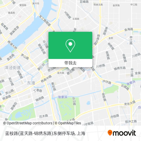 蓝桉路(蓝天路-锦绣东路)东侧停车场地图