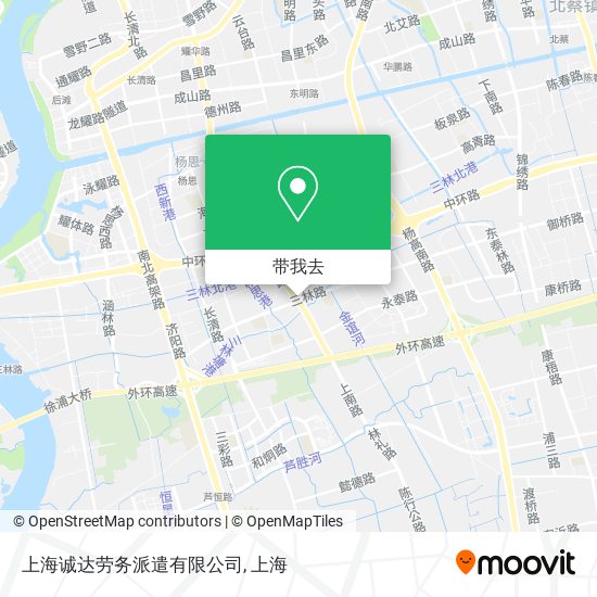 上海诚达劳务派遣有限公司地图