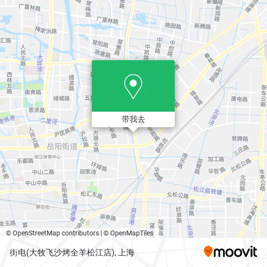 街电(大牧飞沙烤全羊松江店)地图