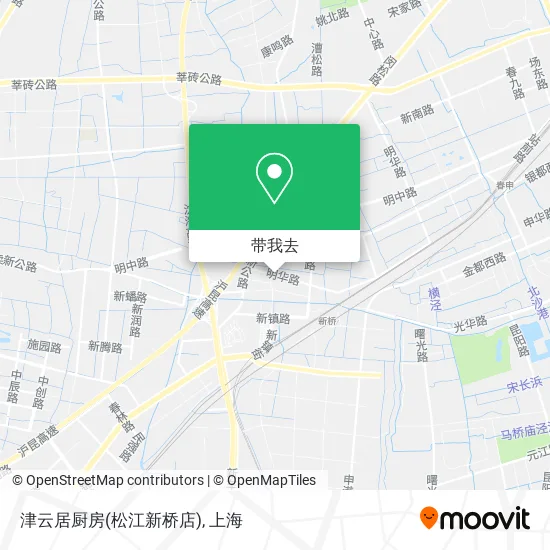 津云居厨房(松江新桥店)地图