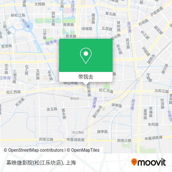 幕映微影院(松江乐坊店)地图