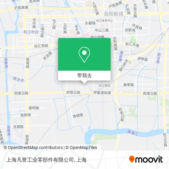 上海凡誉工业零部件有限公司地图