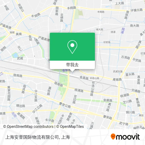 上海安誉国际物流有限公司地图