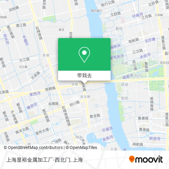 上海显裕金属加工厂-西北门地图