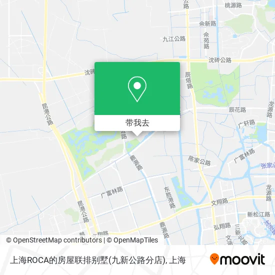 上海ROCA的房屋联排别墅(九新公路分店)地图