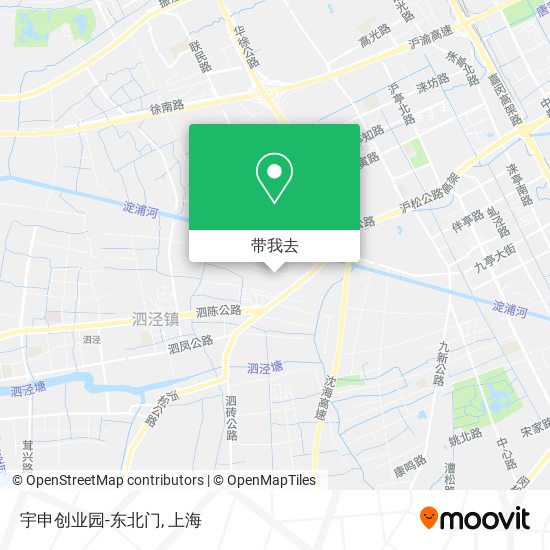 宇申创业园-东北门地图