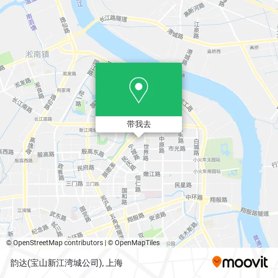 韵达(宝山新江湾城公司)地图