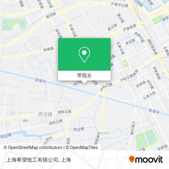 上海希望纸工有限公司地图