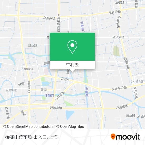 御澜山停车场-出入口地图