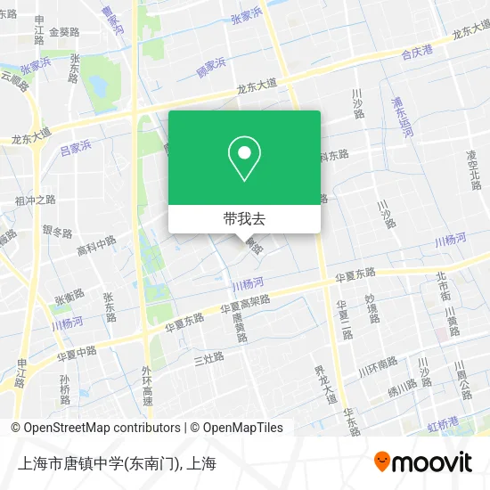 上海市唐镇中学(东南门)地图