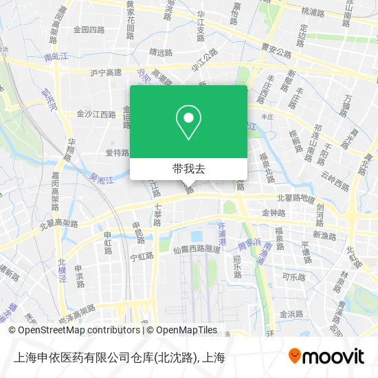 上海申依医药有限公司仓库(北沈路)地图