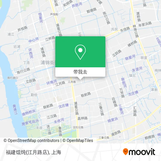 福建馄饨(江月路店)地图