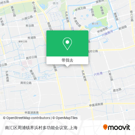 南汇区周浦镇界浜村多功能会议室地图
