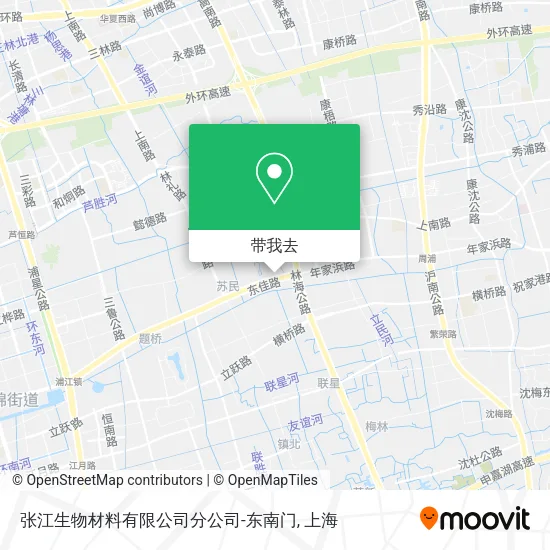 张江生物材料有限公司分公司-东南门地图