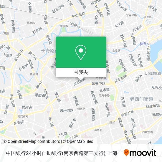 中国银行24小时自助银行(南京西路第三支行)地图