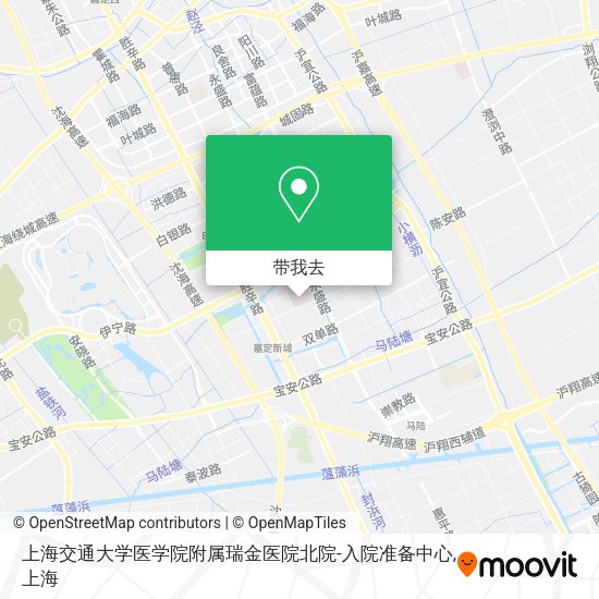 上海交通大学医学院附属瑞金医院北院-入院准备中心地图