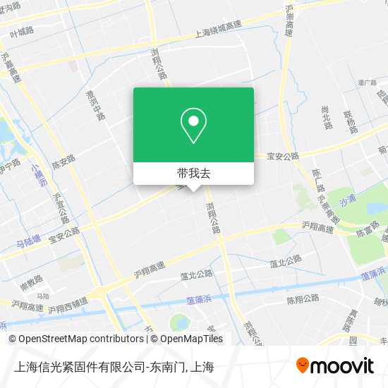 上海信光紧固件有限公司-东南门地图