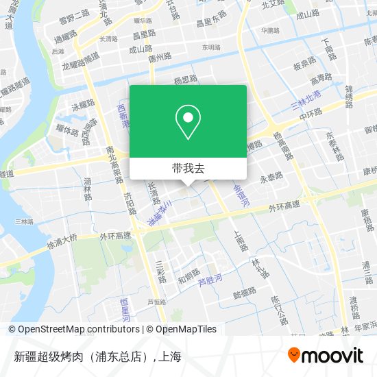 新疆超级烤肉（浦东总店）地图