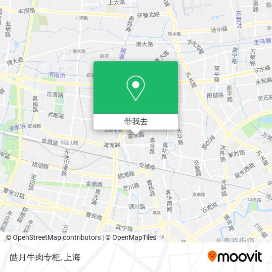 皓月牛肉专柜地图