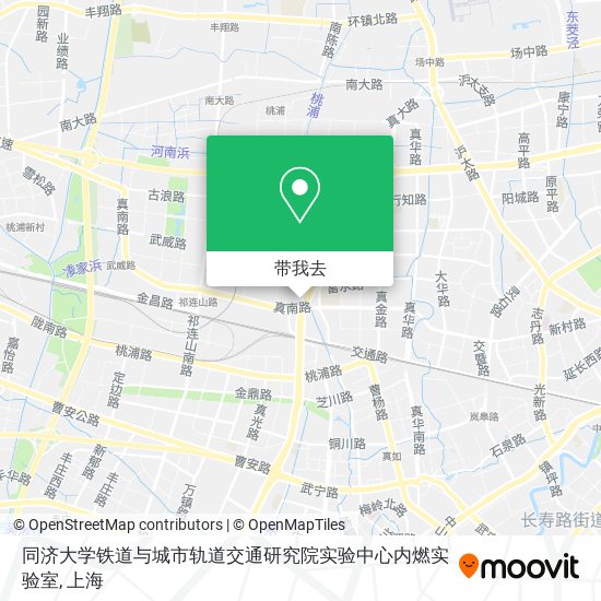 同济大学铁道与城市轨道交通研究院实验中心内燃实验室地图