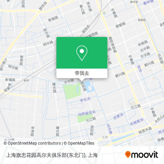 上海旗忠花园高尔夫俱乐部(东北门)地图