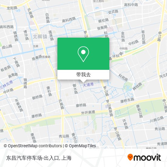 东昌汽车停车场-出入口地图