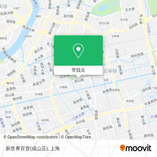 新世界百货(成山店)地图