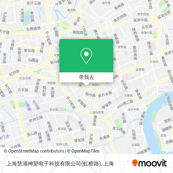 上海慧浦神望电子科技有限公司(虹桥路)地图
