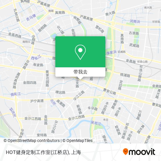HOT健身定制工作室(江桥店)地图