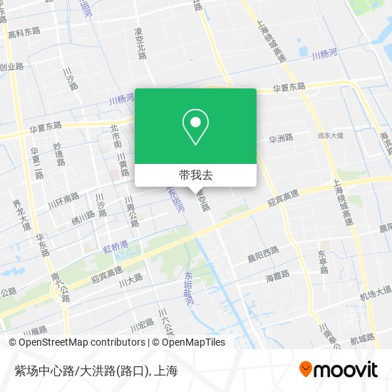 紫场中心路/大洪路(路口)地图