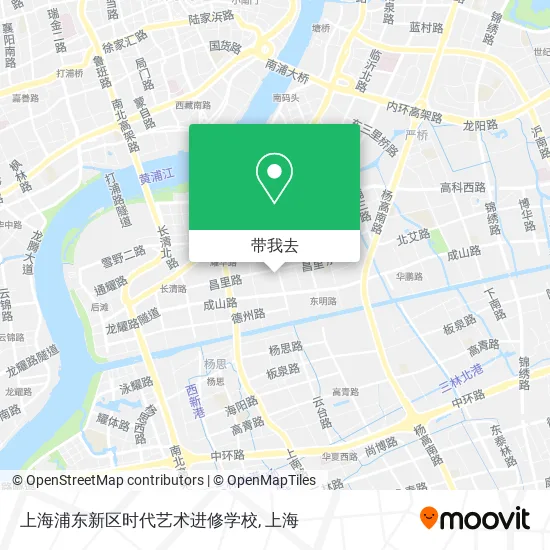 上海浦东新区时代艺术进修学校地图