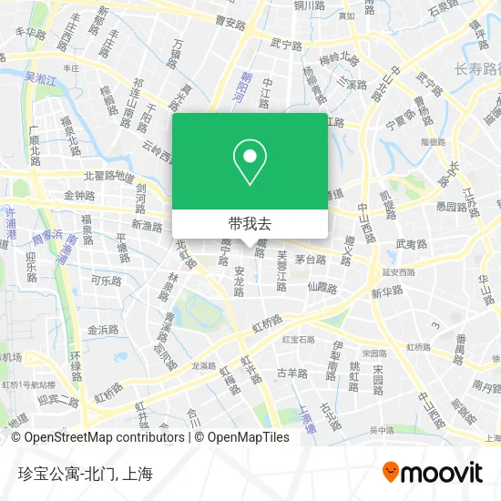 珍宝公寓-北门地图