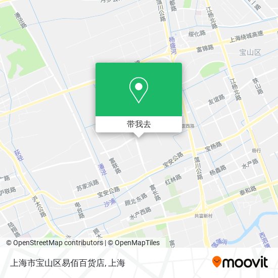 上海市宝山区易佰百货店地图