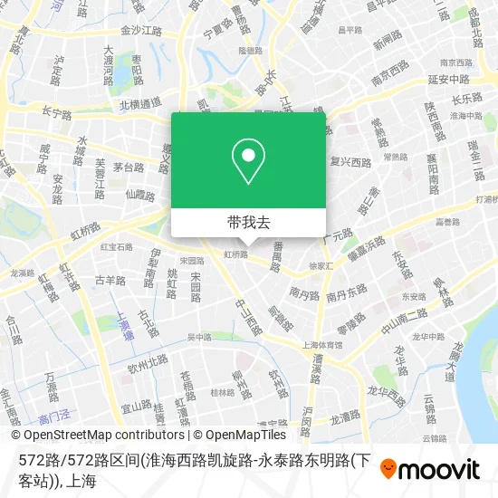 572路 / 572路区间(淮海西路凯旋路-永泰路东明路(下客站))地图