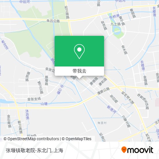张堰镇敬老院-东北门地图