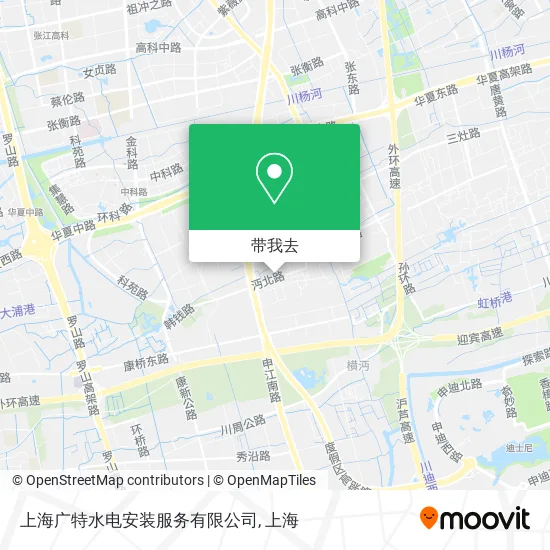 上海广特水电安装服务有限公司地图