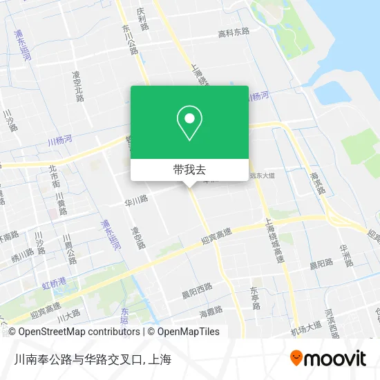 川南奉公路与华路交叉口地图