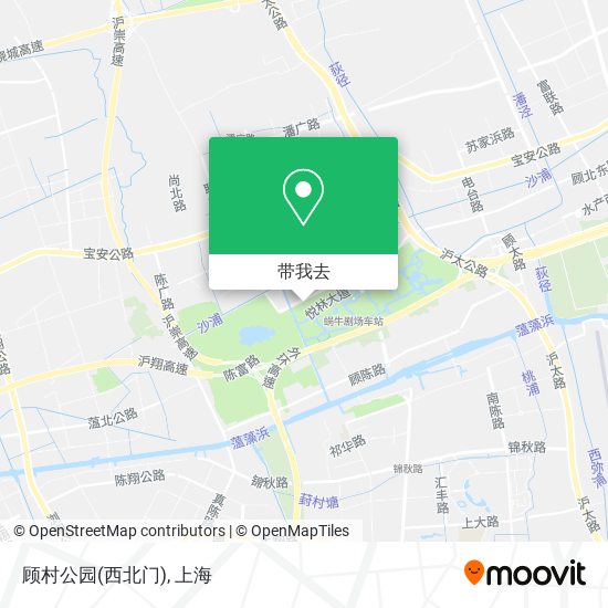 顾村公园(西北门)地图